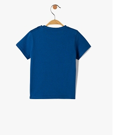 tee-shirt bebe garcon a manches courtes avec motif bleu tee-shirts manches courtesI375601_4