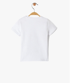 tee-shirt bebe garcon a manches courtes avec motif blancI375701_3