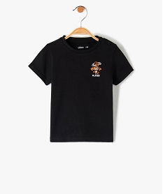 GEMO Tee-shirt bébé garçon à manches courtes avec motif noir vif