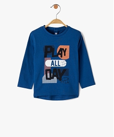 TEE-SHIRT BLACK/AOP HOMEWEAR BLEU