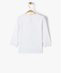 tee-shirt bebe garcon a manches longues avec motif blancI378401_3
