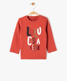 GEMO Tee-shirt bébé garçon motif ours sport dhiver - LuluCastagnette rouge standard