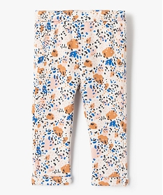 GEMO Pantalon bébé fille en maille avec intérieur peluche violet vif