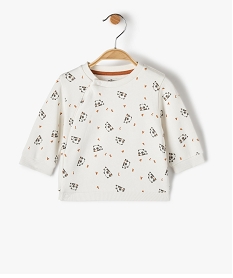 GEMO Sweat bébé garçon façon brassière avec motifs animaux Imprimé