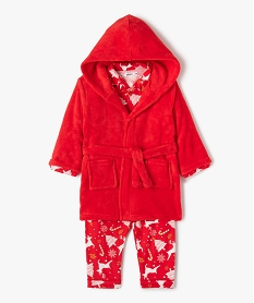 GEMO Ensemble pyjama bébé spécial Noël (3 pièces) Rouge