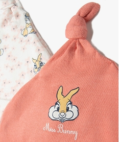 bonnet bebe avec motif lapin de bambi (lot de 2) - disney roseI400801_2