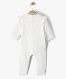 pyjama bebe fille avec volants sur les epaules sans pieds beigeI404801_3
