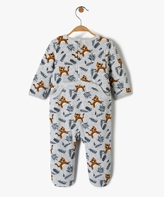 pyjama dors-bien bebe en velours avec motifs tigres grisI405201_4