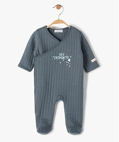 pyjama bebe matelasse a fermeture zippee - lulucastagnette bleuI405501_1