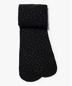 GEMO Collants fille à petits pois pailletés noir standard