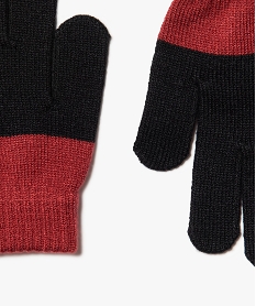 gants garcon bicolores noir standardI420501_2