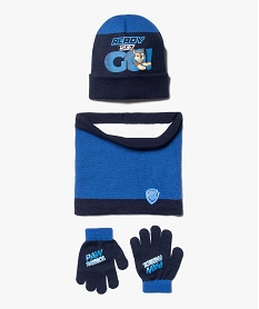 GEMO Ensemble garçon 3 pièces : snood + gants + bonnet - La PatPatrouille Bleu