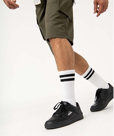 GEMO Tennis homme unies à lacets – Ellesse Mendita noir vif