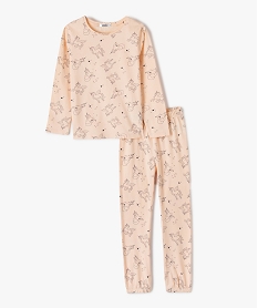 GEMO Pyjama fille en jersey motif licornes Imprimé