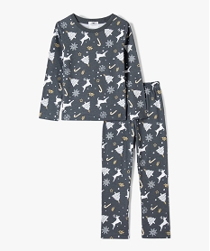GEMO Pyjama fille avec motifs de Noël dore