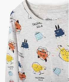 pyjama garcon en jersey imprime monstres imprimeI437201_2