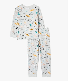 GEMO Pyjama garçon chiné à motif dinosaures Imprimé