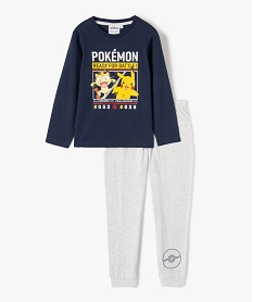 pyjama garcon en jersey imprime - pokemon bleuI438001_1