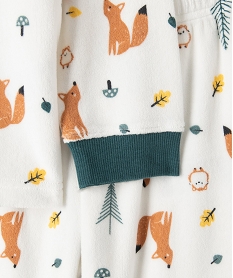 pyjama garcon en velours a motifs forestiers multicoloreI438601_2