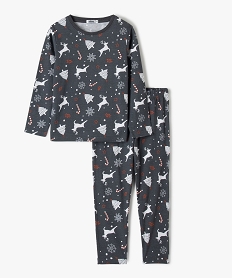 GEMO Pyjama de Noël garçon en jersey imprimé all over dore