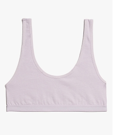 GEMO Brassière fille avec dos en dentelle Violet