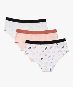 GEMO Shorties fille modèles variés (lot de 3) Imprimé