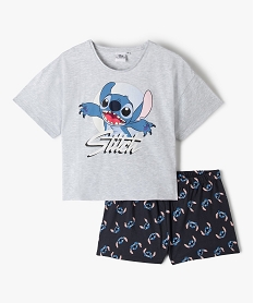 GEMO Pyjashort fille imprimé Stitch - Disney Multicolore