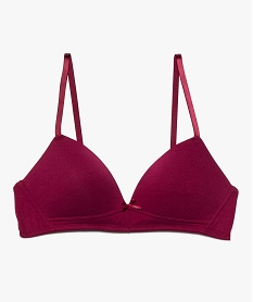 GEMO Soutien-gorge fille forme triangle avec bonnets paddés Rose