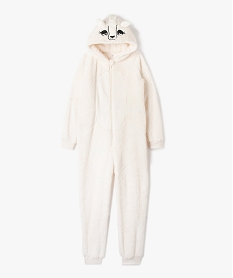 GEMO Combinaison pyjama fille avec capuche à motif lama argente