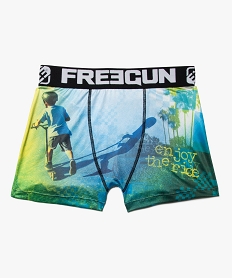 GEMO Boxer garçon imprimé trottinette - Freegun Multicolore