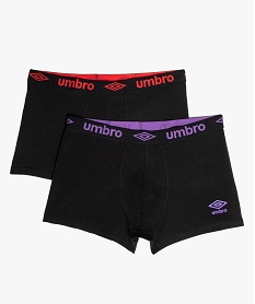 GEMO Boxer homme unis (lot de 2) - Umbro Noir