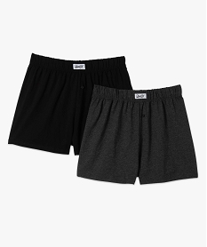 GEMO Caleçon homme en coton biologique (lot de 2) noir standard