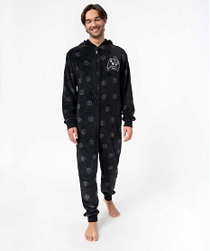GEMO Combinaison pyjama homme en velours imprimé – X-Box noir standard