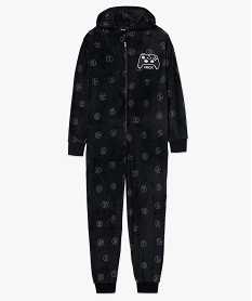 combinaison pyjama homme en velours imprime – x-box noirI450701_4