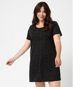 chemise de nuit a manches courtes avec motifs femme grande taille imprime nuisettes chemises de nuitI453201_1