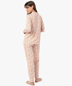 pyjama deux pieces femme   chemise et pantalon multicoloreI454201_3