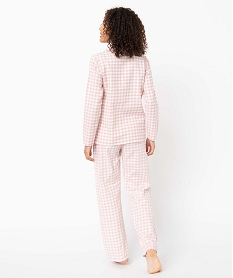 pyjama femme a carreaux - lulucastagnette imprime pyjamas ensembles vestesI454301_3