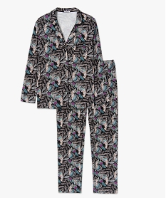 pyjama femme grande taille deux pieces   chemise et pantalon imprimeI454501_4
