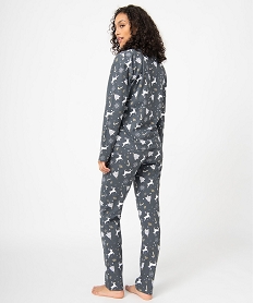pyjama femme avec motifs de noel imprime pyjamas ensembles vestesI455101_3