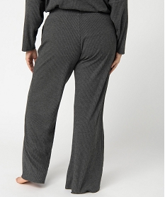 pantalon d’interieur femme grande taille en maille cotelee grisI456201_3