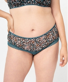 shorty femme grande taille en dentelle imprimeI462801_1