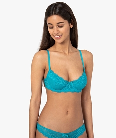 GEMO Soutien-gorge à armatures forme corbeille en dentelle kaki chine