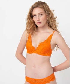 GEMO Soutien-gorge corbeille en dentelle avec armatures orange standard