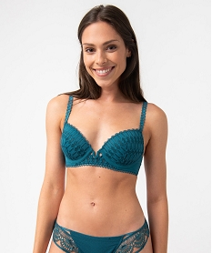 soutien-gorge corbeille a armatures et dentelle bleuI464501_1