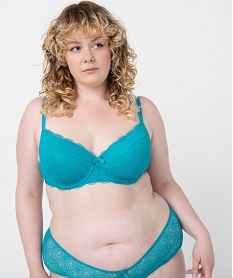 soutien-gorge grande taille a armatures et coques fines bleuI464901_1