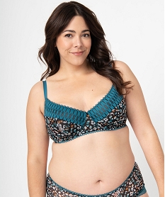 GEMO Soutien-gorge emboitant en dentelle spécial grande taille Imprimé