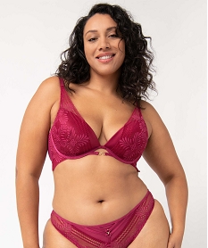 GEMO Soutien-gorge femme grande taille forme foulard Rose