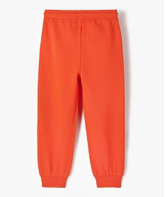pantalon de jogging garcon en molleton chaud orange pantalonsI467701_4