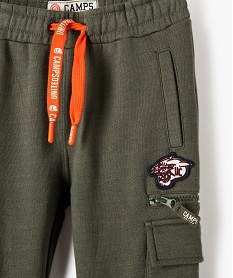 pantalon de jogging garcon avec poches a rabat - camps united vertI468301_3