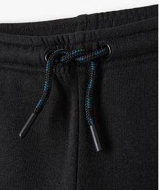 pantalon de sport garcon en molleton chaud noirI468601_2